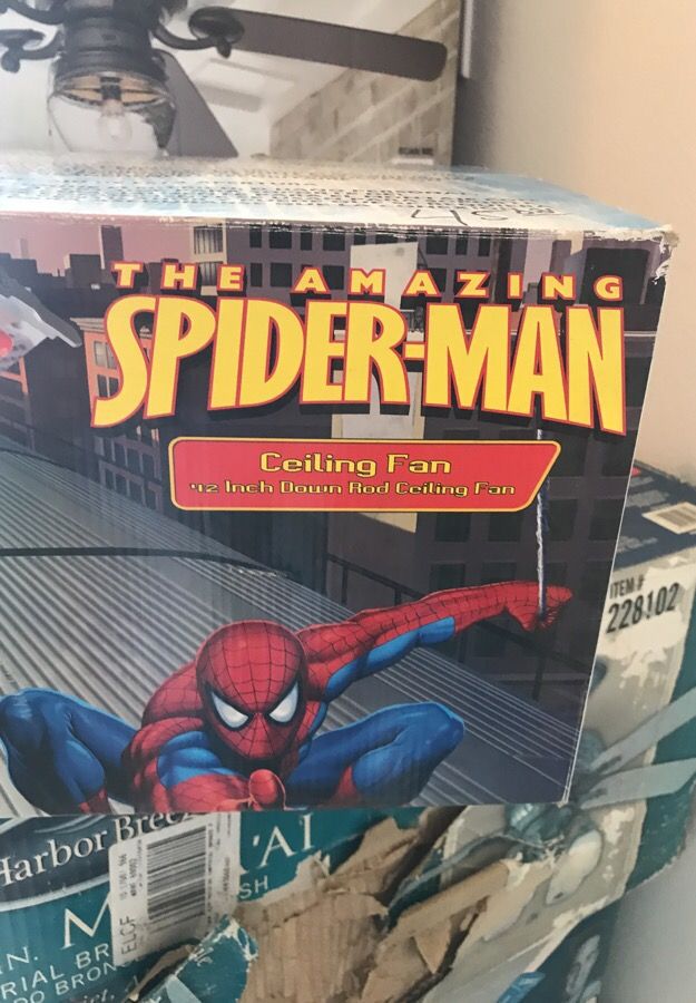 Spider man ceiling fan