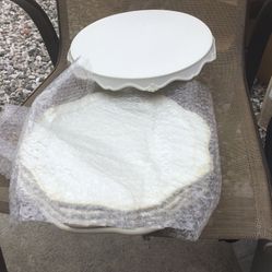 Princess House Exclusive Set 4 Platos Grandes Y Pedestal.