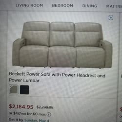 Leather Reclining Coach