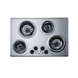 Summit CR430SS Stainless Steel 30"W Ada Compliant Built-In Electric Cooktop