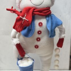 Large Decorative Snowman Figurine
