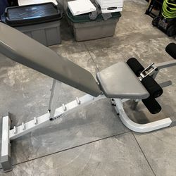 Hoist Multi Position Exercise Bench With Leg Extension