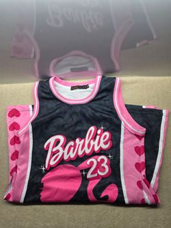 Barbie #23 Basketball Jersey Pink and Black