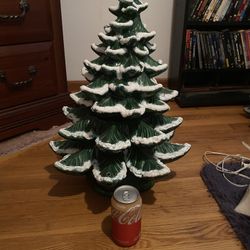 32 in Ceramic, Light up, 1970’s Christmas Tree.