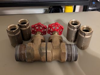 4x 1" Simmons Check Valves and Other Misc Plumbing Parts