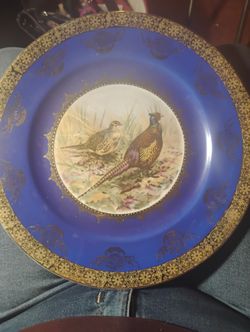 Royal Vienna Type Porcelain Game Bird Plate
