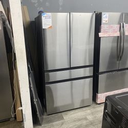 Samsung - Bespoke 29 Cu Ft 4-Door French Door Refrigerator With Inner Beverage Center In Stainless Steel 😻👽