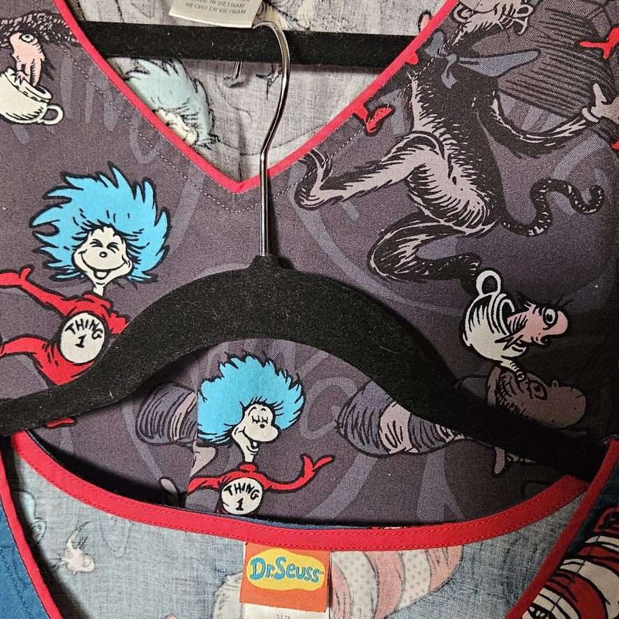 Scrub Tops Dr Seuss 2XL 2 For PRICE of 1!