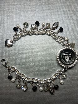 Raiders Sports Charm Bracelet