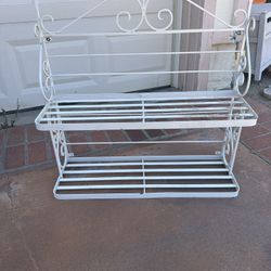 Vintage Bakers Rack Shelves Kitchen Garden Home 