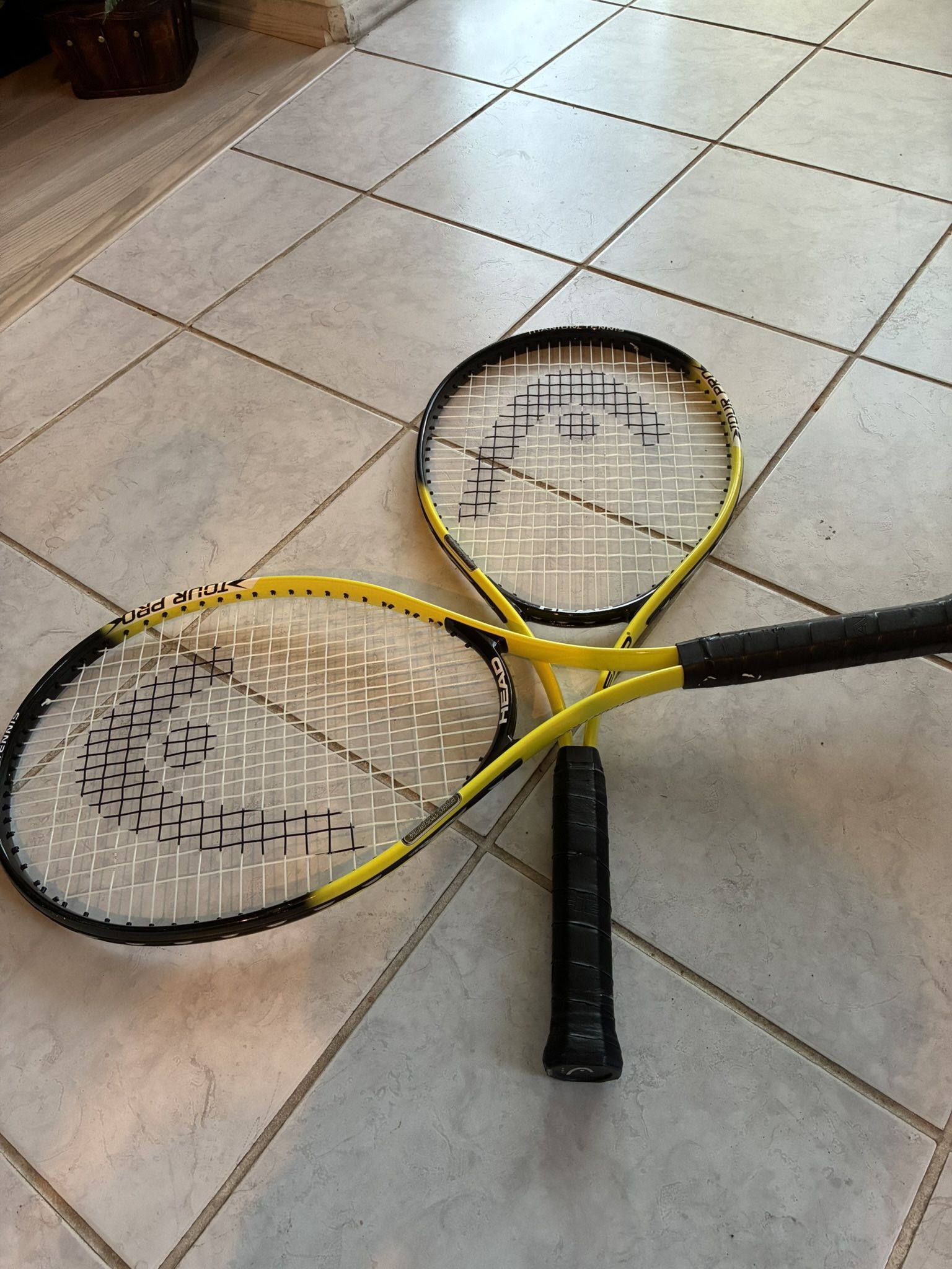 HEAD Tour Pro Tennis Rackets.  Set of 2. 
