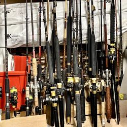 Entire Fishing Rod/Reel Collection In Great Condition 