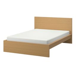 IKEA MALM bed frame w/ Slatted Bed Base (Full Size)