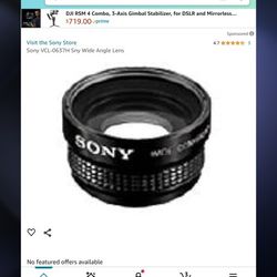 Sony Wide Angle Lense Pair Of 2 