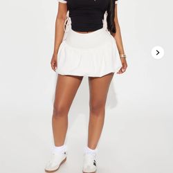 White Mini Skirt