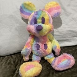 Pastel Rainbow Mickey Mouse Plushy 