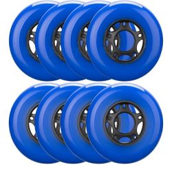 8-Pack Inline Skate Wheels Outdoor Indoor Roller Blade Wheels 85a Roller Hockey Wheels  70mm  Inline Wheels Replacement for RipStik, Luggage, Scooter,