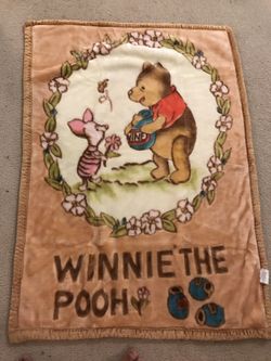 Blanket Kids 2play 2 face high quality blankets wine the Pooh.