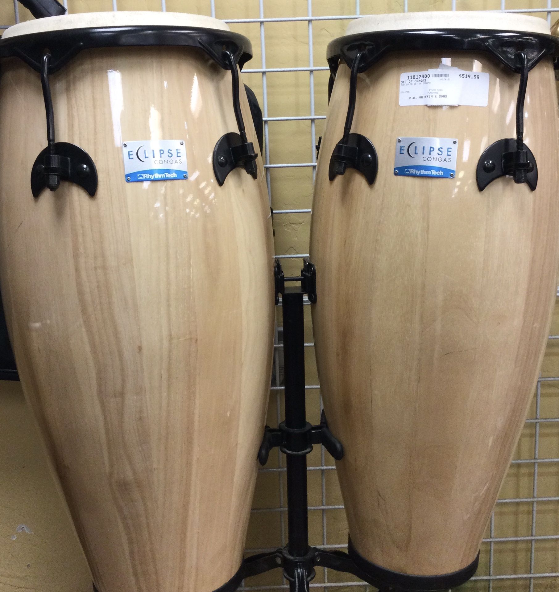 Eclipse Rhythm Tech RT5500 Conga Set W/Stand