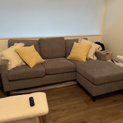 Living Spaces Couch and Throw Pillows