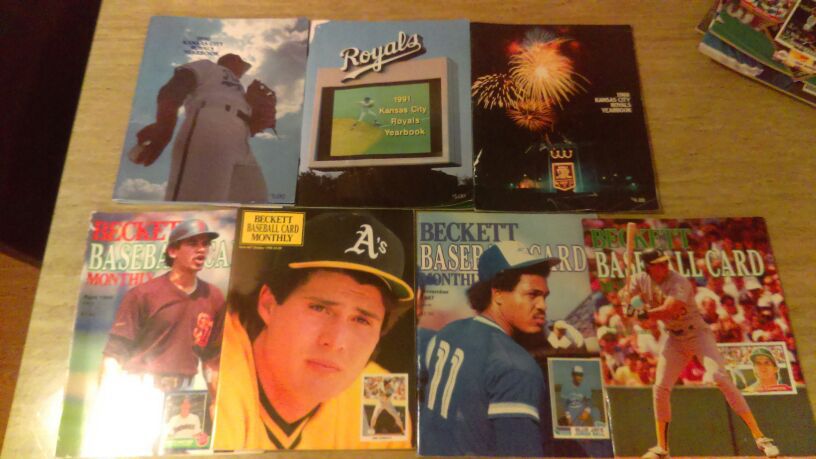 Baseball magazines 2 signed autograph royals 1991 and1988