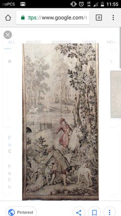 French provincial woven tapestry 19th century