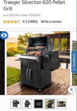 TRAEGER SILVERTON 620 PELLET GRILL SMOKER USED WORKS GREAT