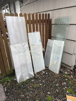 Cut Glass  (lot Of 10 )  Clear Smooth Edges 