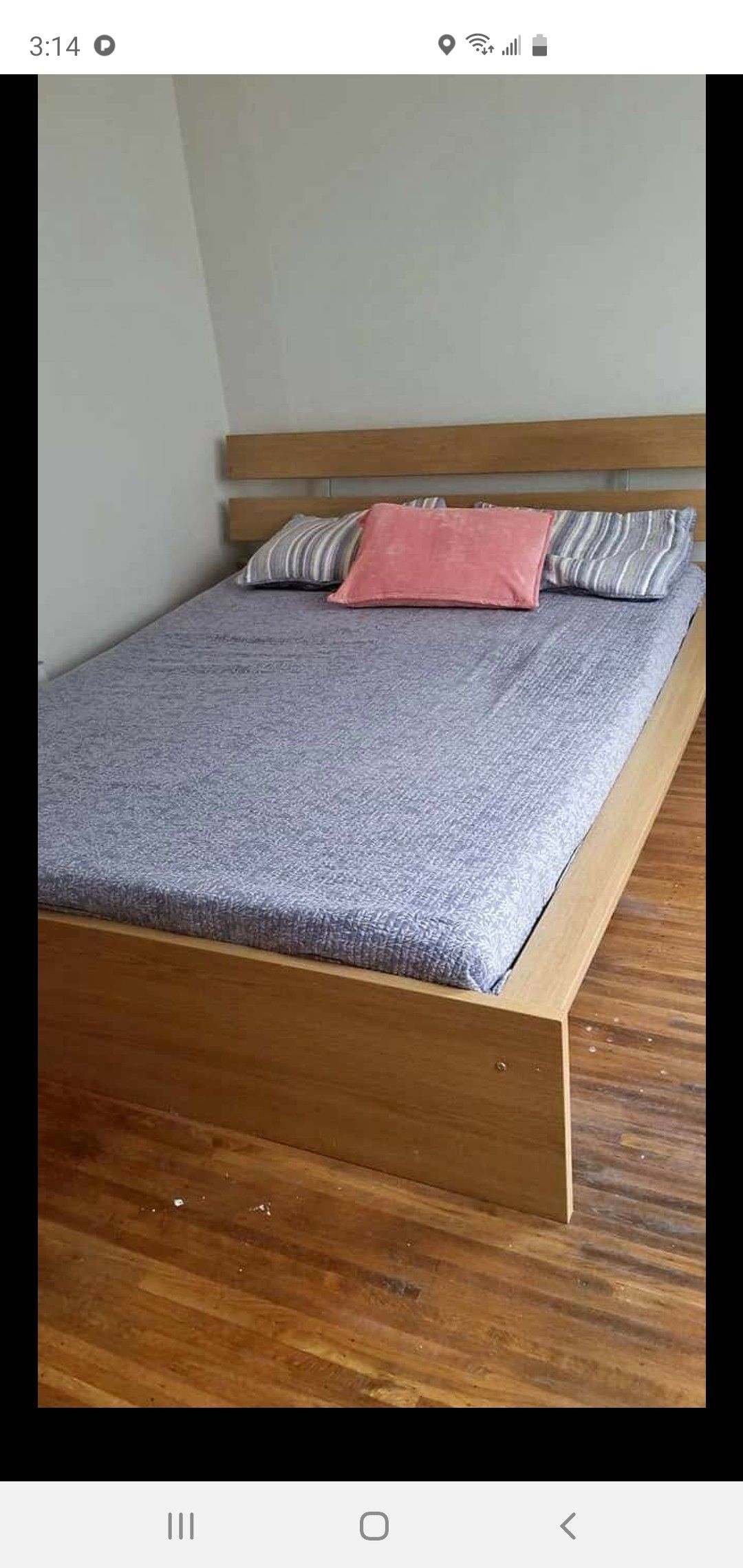 Full size bed frame only no mattress