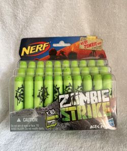 NERF Ammunition Bullets Zombie Strike 30 Count New  