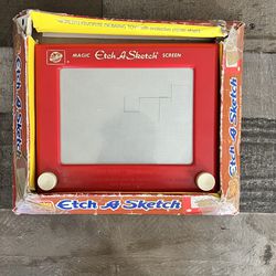 Vintage Etch A Sketch with Games and Puzzles Pack - toys & games
