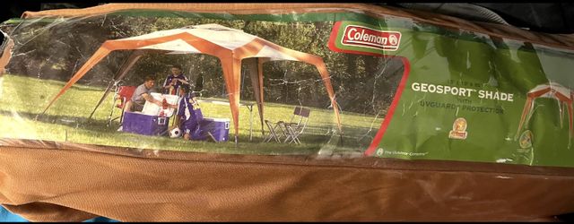 Brand New Coleman GEOSPORT SHADE WITH UNGUARD PROTECTION 15’x15’x95’