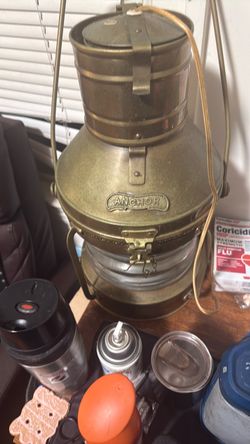 Anchor Brass Maritime Ship Lantern