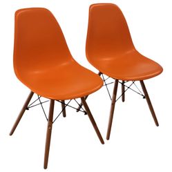 2 Orange Chair