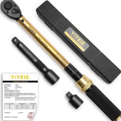 YIYEIE 1/2" Drive Torque Wrench Set 10-180 lbf·ft