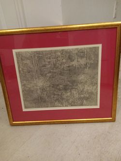 Vintage Richard Claude Ziemann hand signed and hand numbered 42/100 etching