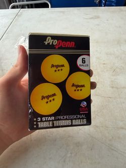 Pro Penn 3-Star Table Tennis Balls 6-Pack
