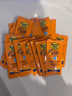 Banana Boat Sport Sunscreen, SPF 30 Protection lotion, Travel Packets, 0.4 Fl Oz (Pack of 24)