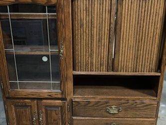 Nice Wood Entertainment Center 