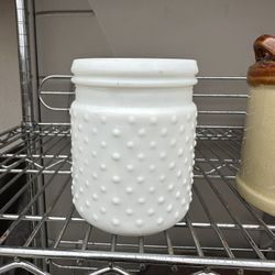$15 HOBNAIL White Milk Glass