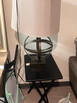 Lamp and tv dinner stand