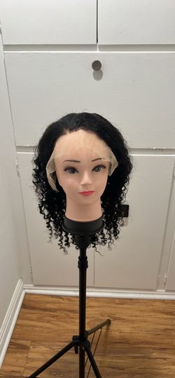 Human hair deep wavy 22 inch lace front mid parts brand new