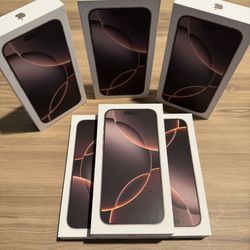 Brand New 16 Pro Maxes 256GB Factory Unlocked 