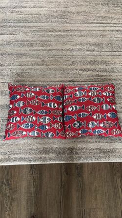 2 16” x 16” Fish Pillows