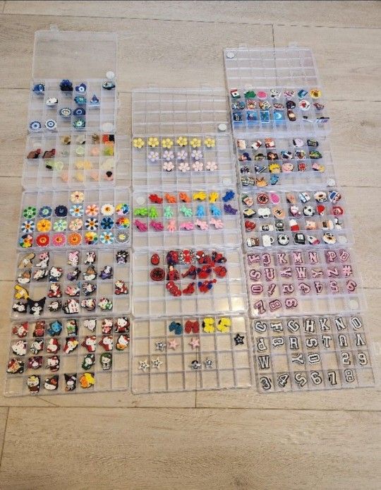 Bulk Croc Pins Charms Boys Girls Hellokitty Spider Man Letters