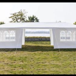 10 ft. x 30 ft. White Party Wedding Tent Canopy 