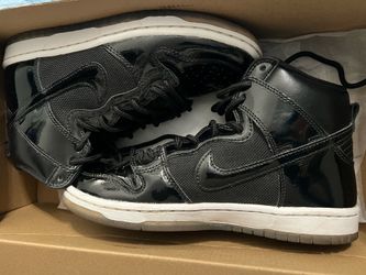 Nike SB Dunk High Pro Black Skateboarding Shoes US 4.5 Medium (D)