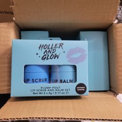 Holler and Glow Lip Balm and Scrub
