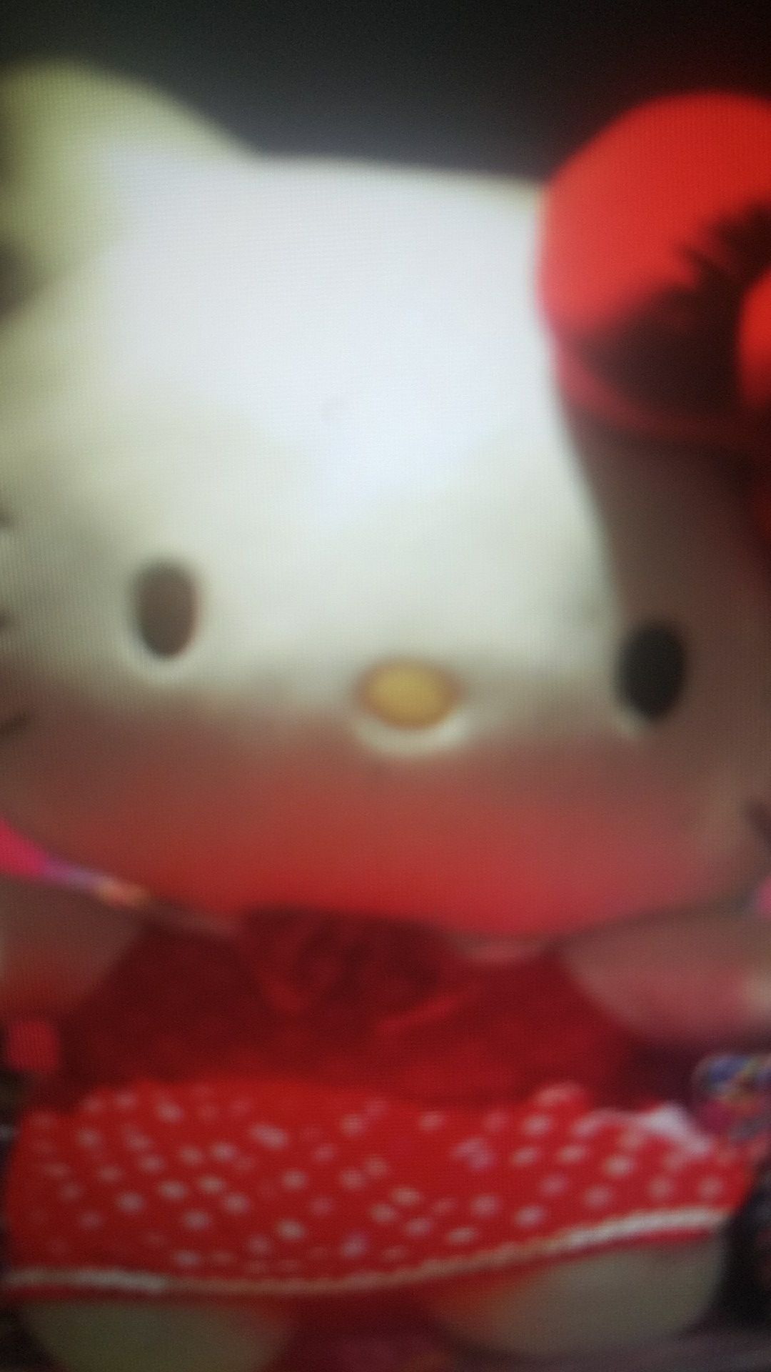 Hello Kitty, huge Hello Kitty stuffed animal