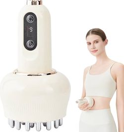 Masajeador Corporal 4 en 1 con Luz, Calor y Vibración / 4-in-1 Body Massager with Light, Heat & Vibration – Portable Handheld Device